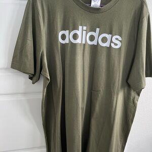 Adidas Men's Khaki Green Tee